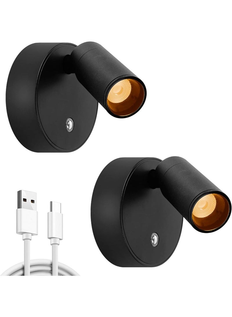 لمبة سبوت ليد لاسلكية داخلية، تعمل ببطارية قابلة لإعادة الشحن ، إضاءة داخلية تُثبت على الحائط للصور وتبرز الأعمال الفنية - Image 1